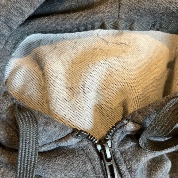 Adidas Climalite Women's Zipper Hoodie Charcoal with Pink Logo Size Small - Picture 7 of 8